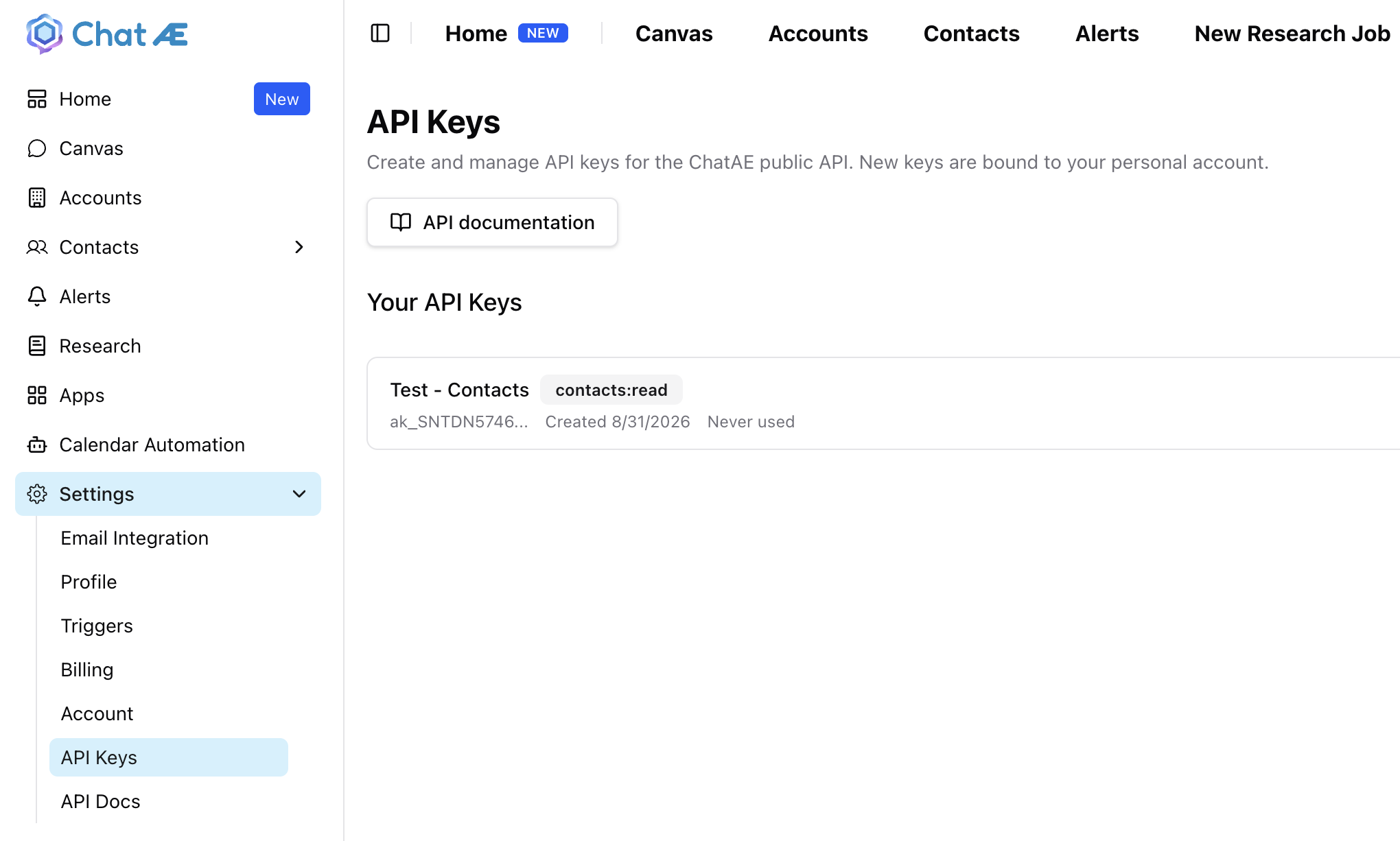 API Keys