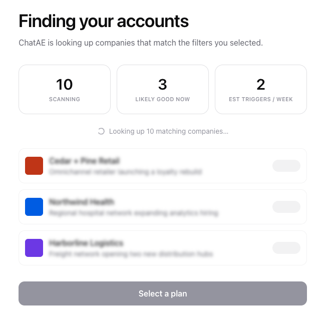 Finding your accounts