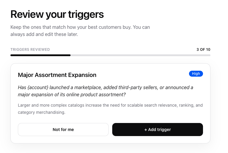 Review your triggers